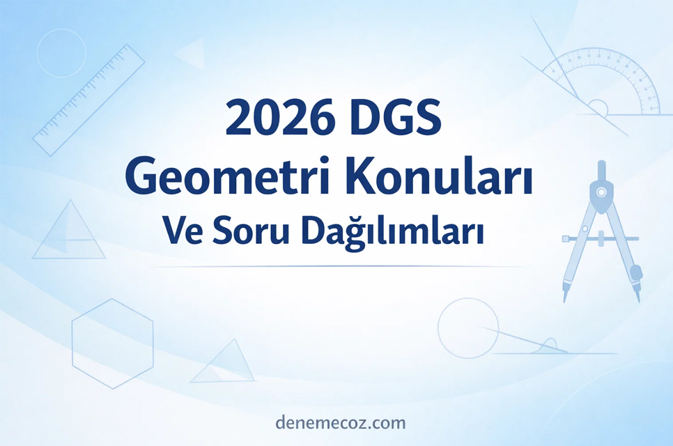 2026 DGS Geometri Konuları ve Soru Dağılımları
