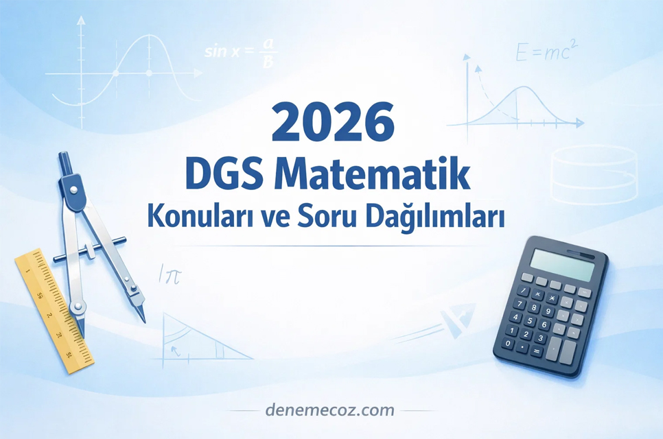 2026 DGS Matematik Konuları ve Soru Dağılımları