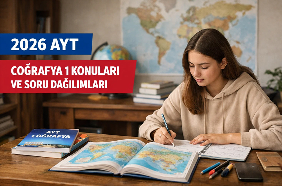 2026 AYT Coğrafya 1 Konuları Ve Soru Dağılımları
