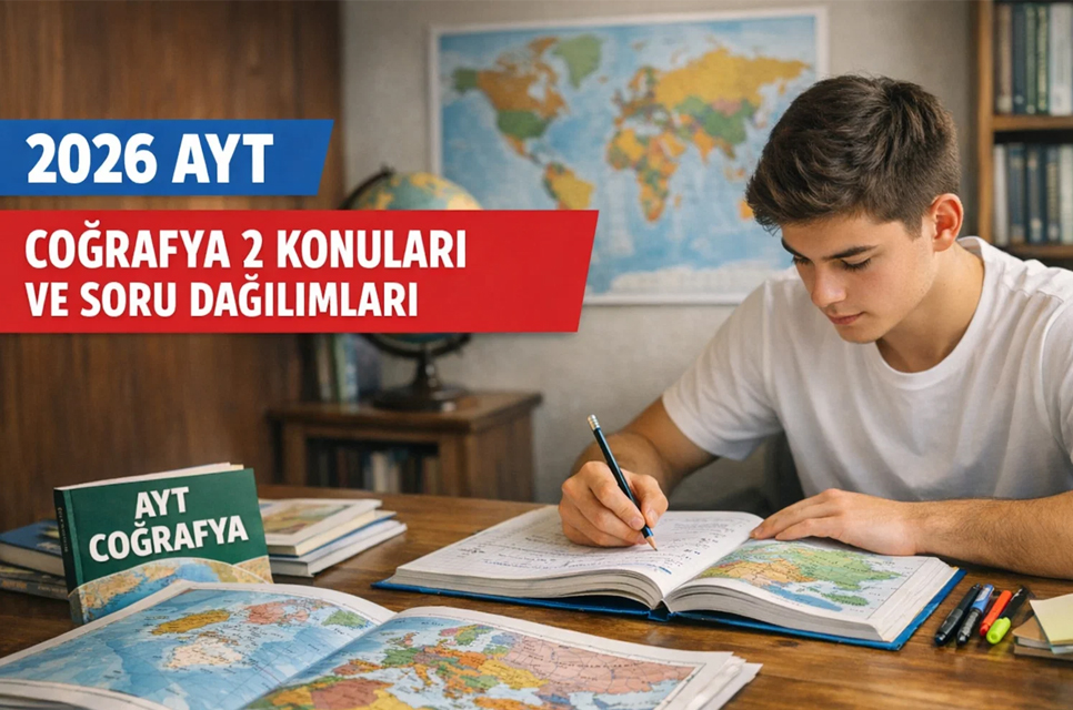 2026 AYT Coğrafya 2 Konuları Ve Soru Dağılımları