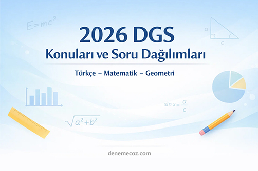 2026 dgs konuları ve soru dağılımları