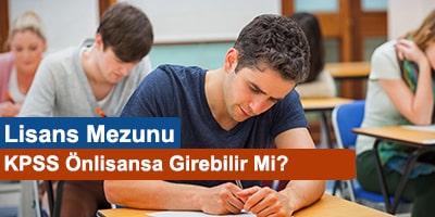 lisans mezunu Önlisans kpss'ye girebilir mi?