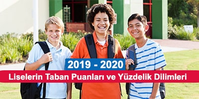 2020 lise taban puanları ve yüzdelik dilimleri - lgs