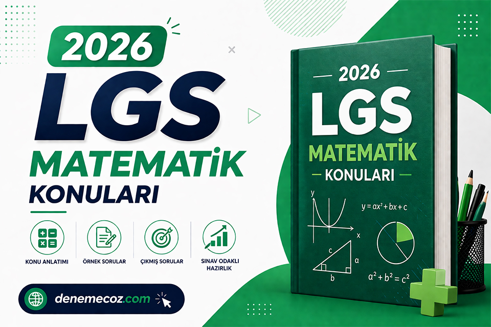 2026 LGS Matematik Konuları - Denemecoz.com