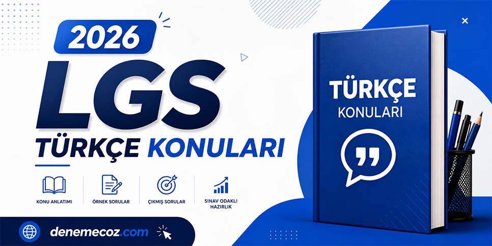 2026 LGS Türkçe Konuları - Denemecoz.com