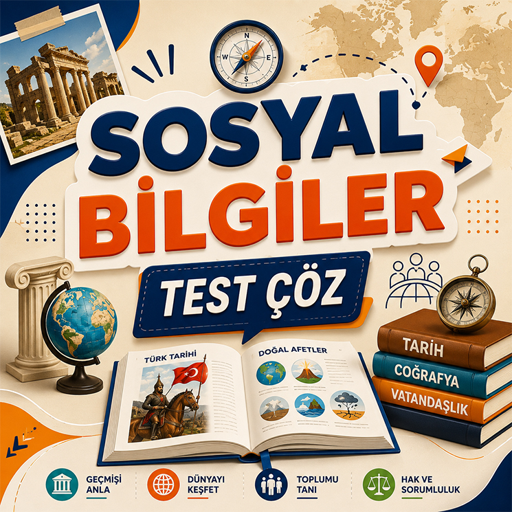 5.sınıf sosyal bilgiler test çöz