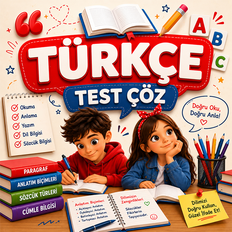 5.sınıf türkçe test çöz
