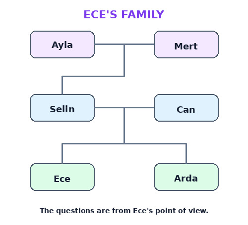 3. Sınıf İngilizce 2. Ünite My Family Testi Çöz - Test 4
