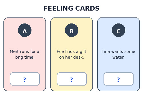 3. Sınıf İngilizce 4. Ünite Feelings Testi Çöz - Test 4