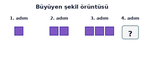 3. Sınıf Matematik Geometrik Örüntüler Testi Çöz - Test 4