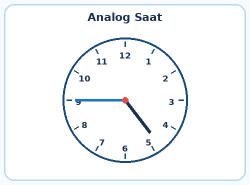 2. Sınıf Matematik Zaman Ölçme Testi Çöz - Test 4